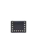 Valentino Garavani Black Calf Leather Bos Taurus Wallet
