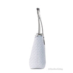 Michael Kors Jet Set Travel Girls Medium Signature Carryall Tote White MK