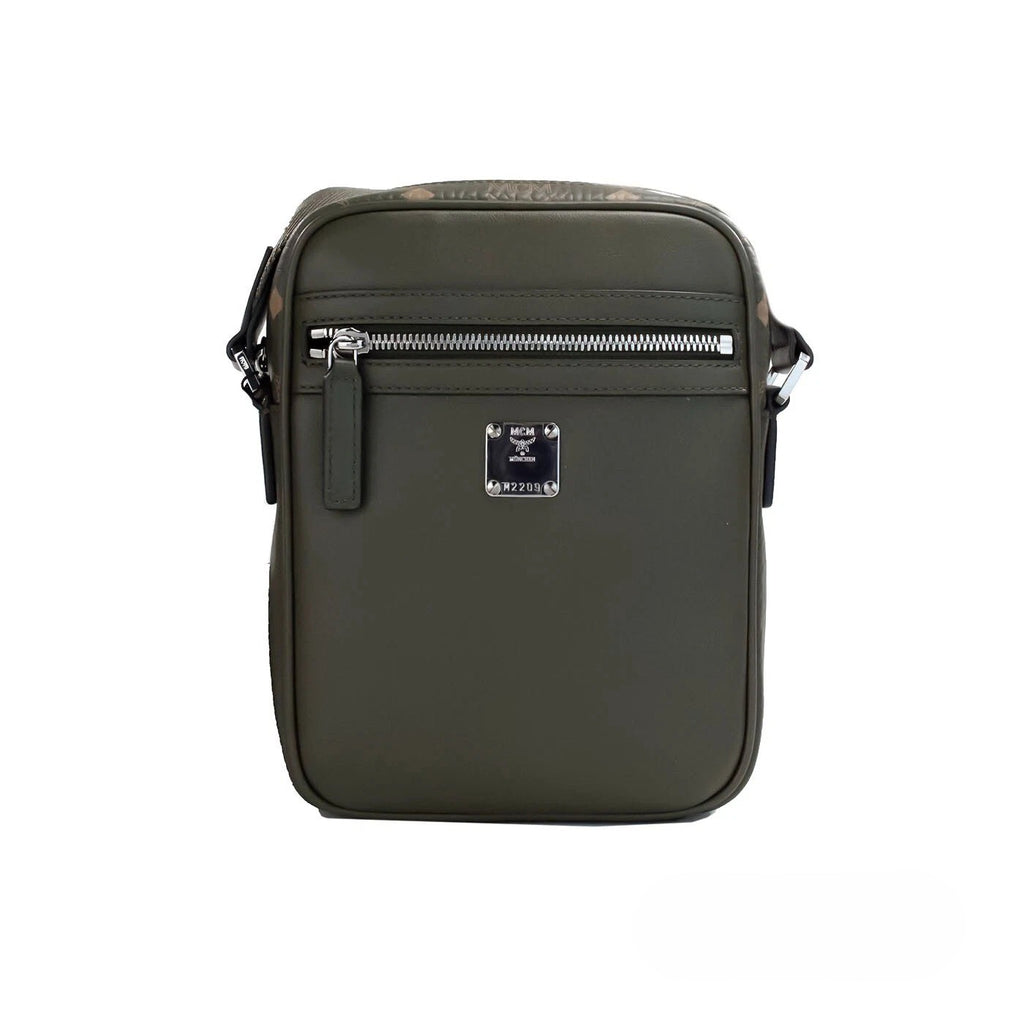 MCM Visetos Leather Camera Crossbody Bag