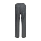 Valentino Garavani Gray Wool Oves Aries Dress Pants