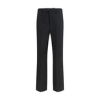 Valentino Garavani Black Wool Oves Aries Dress Pants
