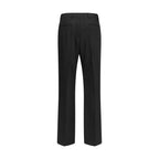 Valentino Garavani Black Wool Oves Aries Dress Pants