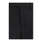Valentino Garavani Black Wool Oves Aries Dress Pants