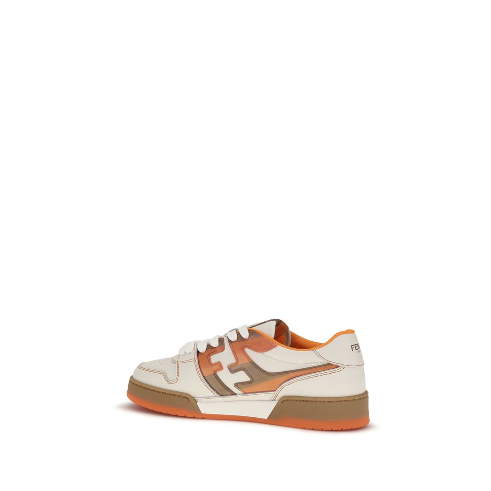 Fendi Multicolor Calf Leather Bos Taurus Athletic Sneakers