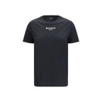 Balmain Black Cotton T-Shirt