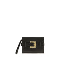 Balmain Black Lamb Ovis Aries Clutch Bag