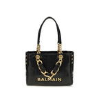 Balmain Black Calf Leather Bos Taurus Shoulder Bag