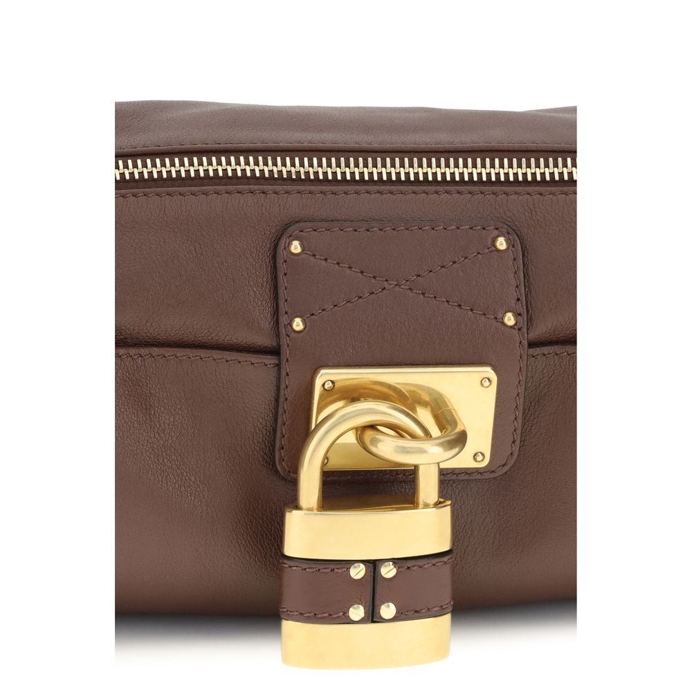 Chloé Brown Calf Leather Bos Taurus Shoulder Bag