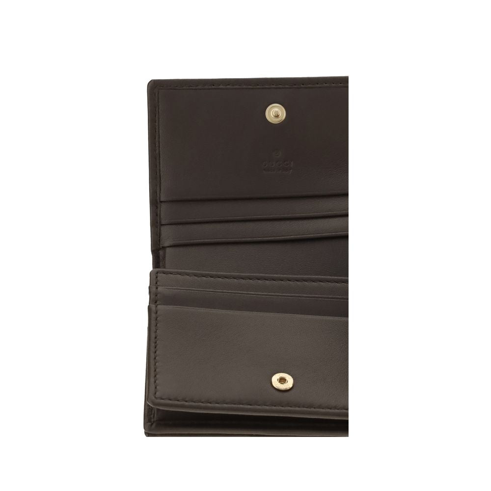 Gucci Brown Lamb Ovis Aries Wallet