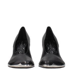 Burberry Black Leather High Heel Pumps