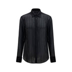 Gucci Black Silk Dress Shirt