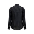 Gucci Black Silk Dress Shirt