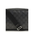 Black Fabric Shoulder Bag