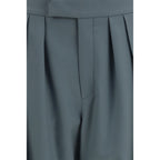 Chloé Bicolor Wool Oves Aries Dress Pants