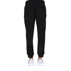 Moschino Couture Black Cotton Joggers (Workout Pants)