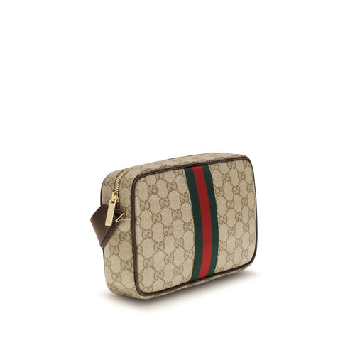 Beige Fabric Shoulder Bag