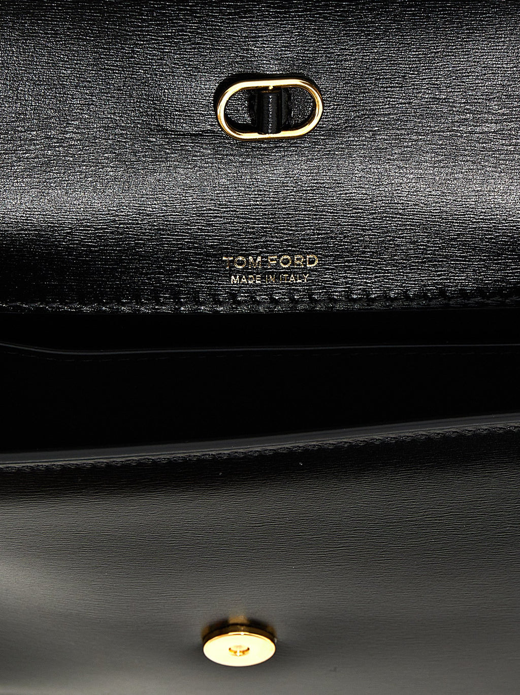 Tom Ford Black Leather Crossbody Bag