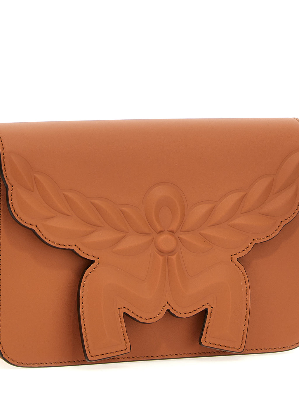 MCM Brown Calfskin Crossbody Bag