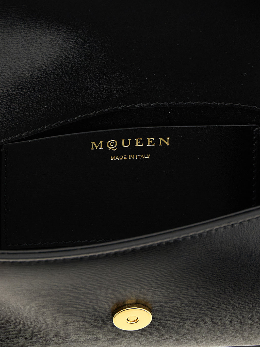 Alexander McQueen Black Calfskin Crossbody Bag