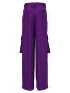 Versace Purple Viscose Cargo Pants