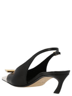 Lanvin Bicolor Goatskin Mid Heel Pumps