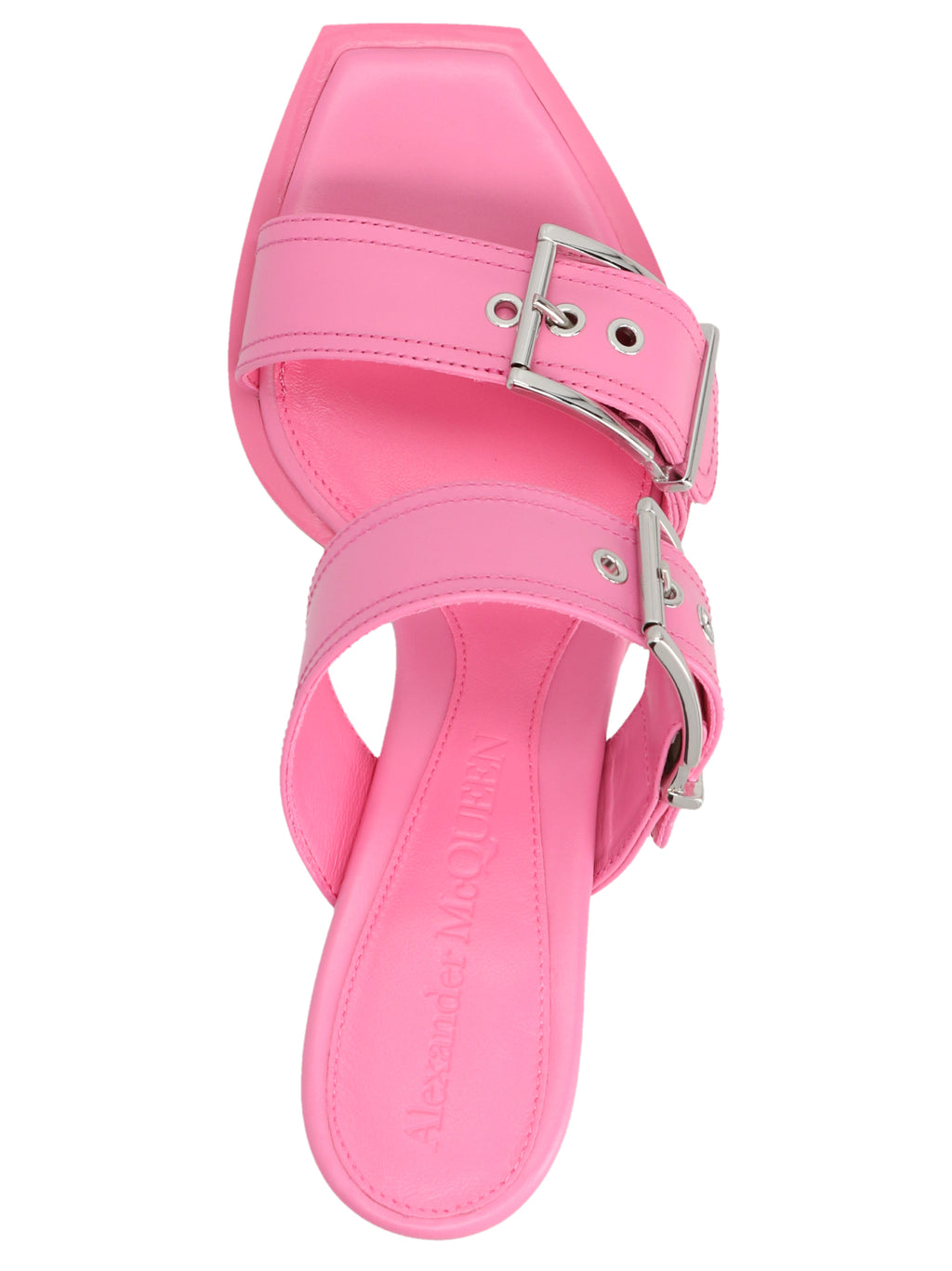 Alexander McQueen Multicolor Calfskin Stiletto Heel Sandals