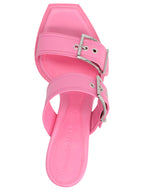Alexander McQueen Multicolor Calfskin Stiletto Heel Sandals