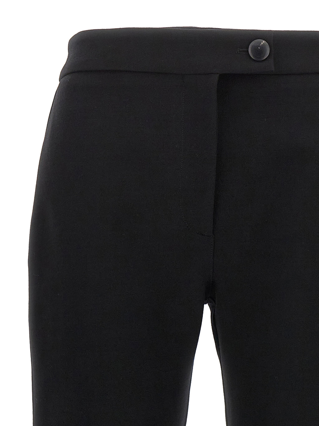 Ferragamo Black Elastane Skinny Pants