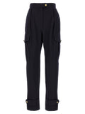 Alexander McQueen Blue Wool Cargo Pants