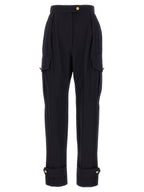 Alexander McQueen Blue Wool Cargo Pants