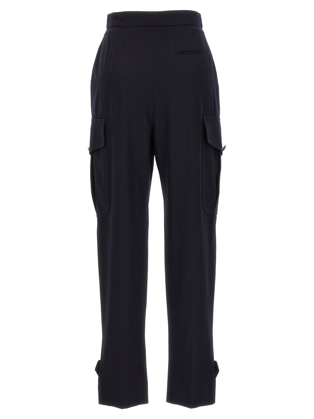 Alexander McQueen Blue Wool Cargo Pants