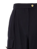 Alexander McQueen Blue Wool Cargo Pants