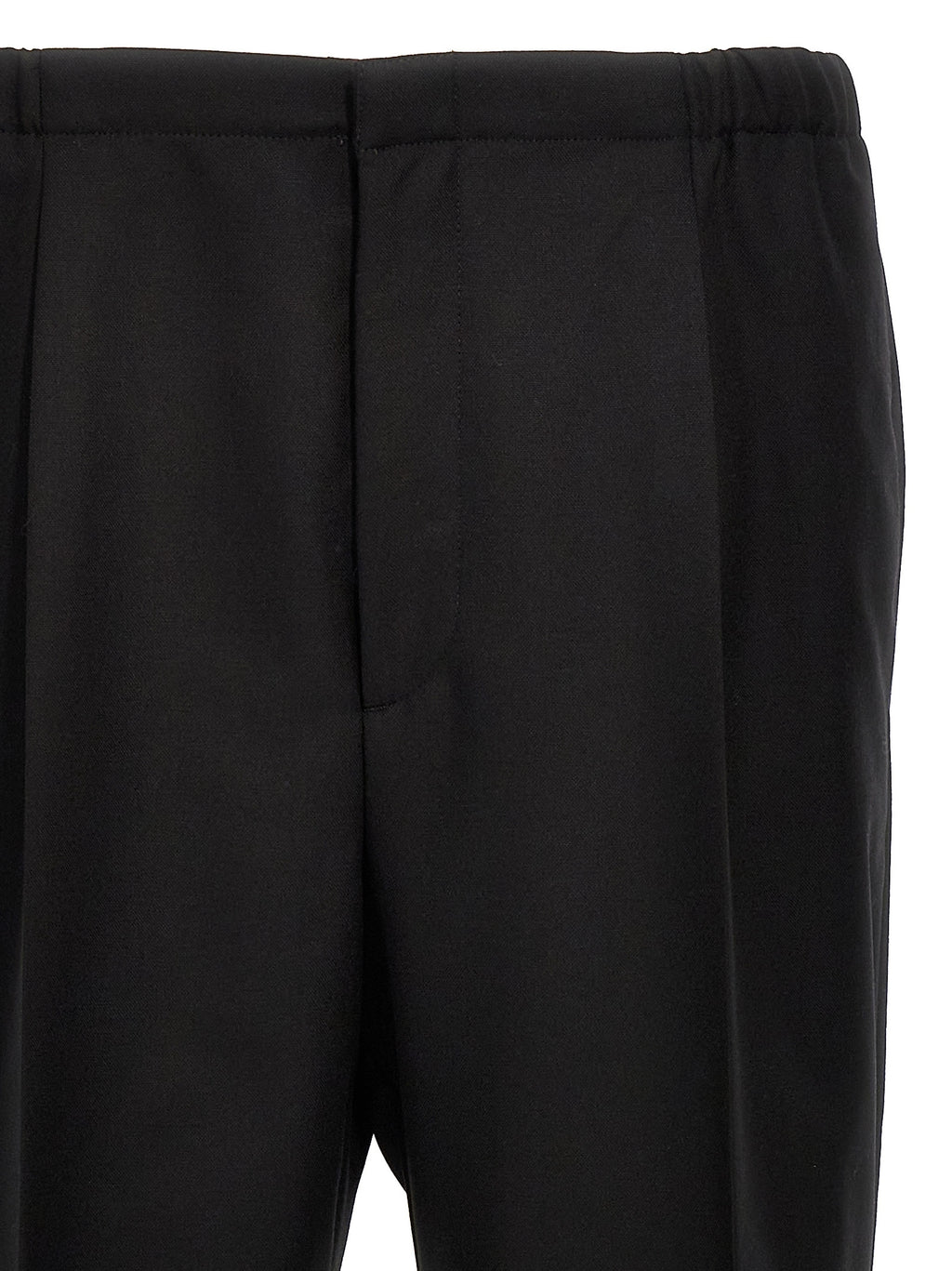 Fendi Black Virgin Wool Dress Pants