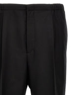 Fendi Black Virgin Wool Dress Pants