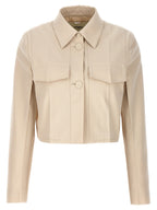Fendi Beige Wool Full-Length Jacket