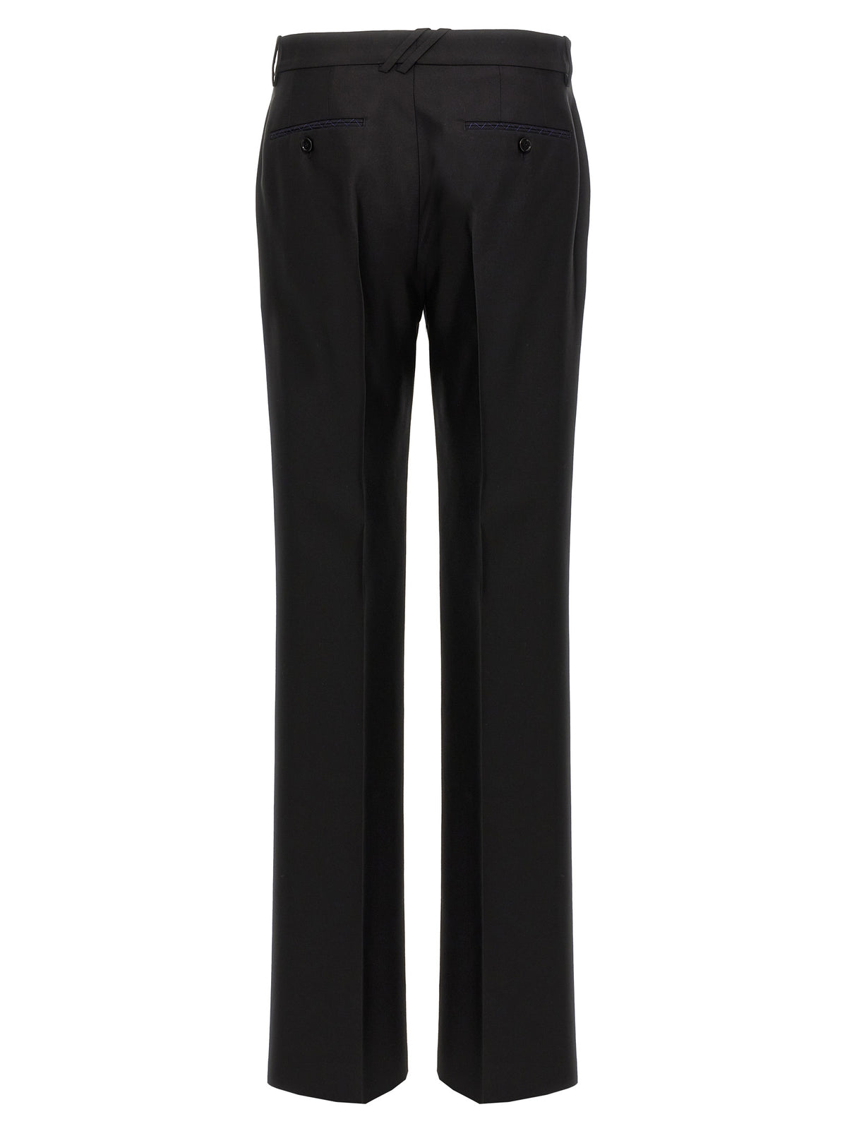 Burberry Black Virgin Wool Dress Pants