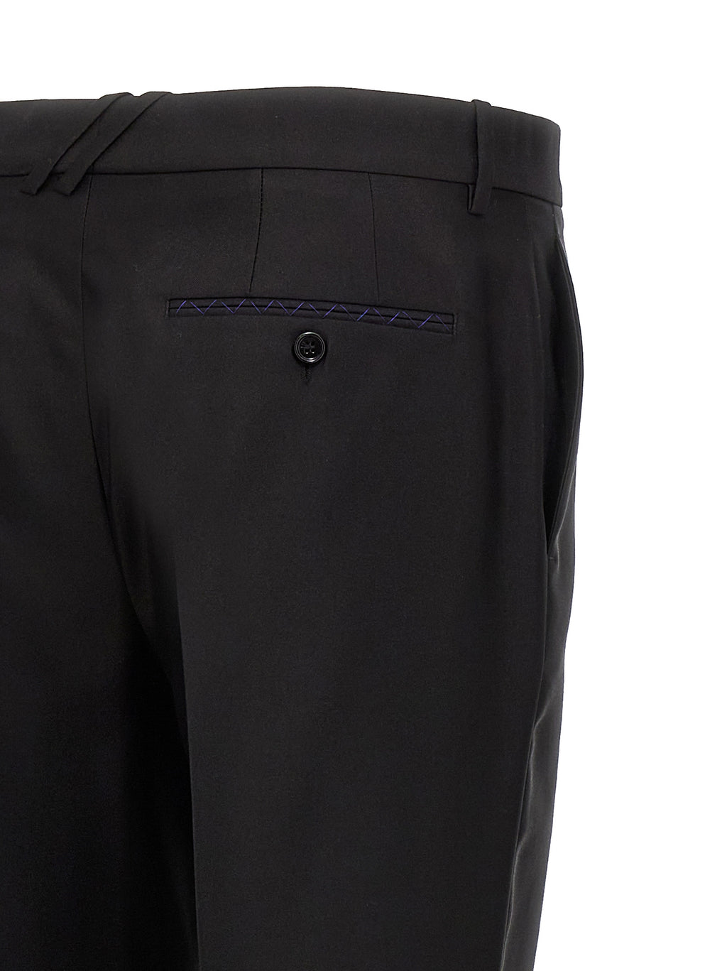 Burberry Black Virgin Wool Dress Pants