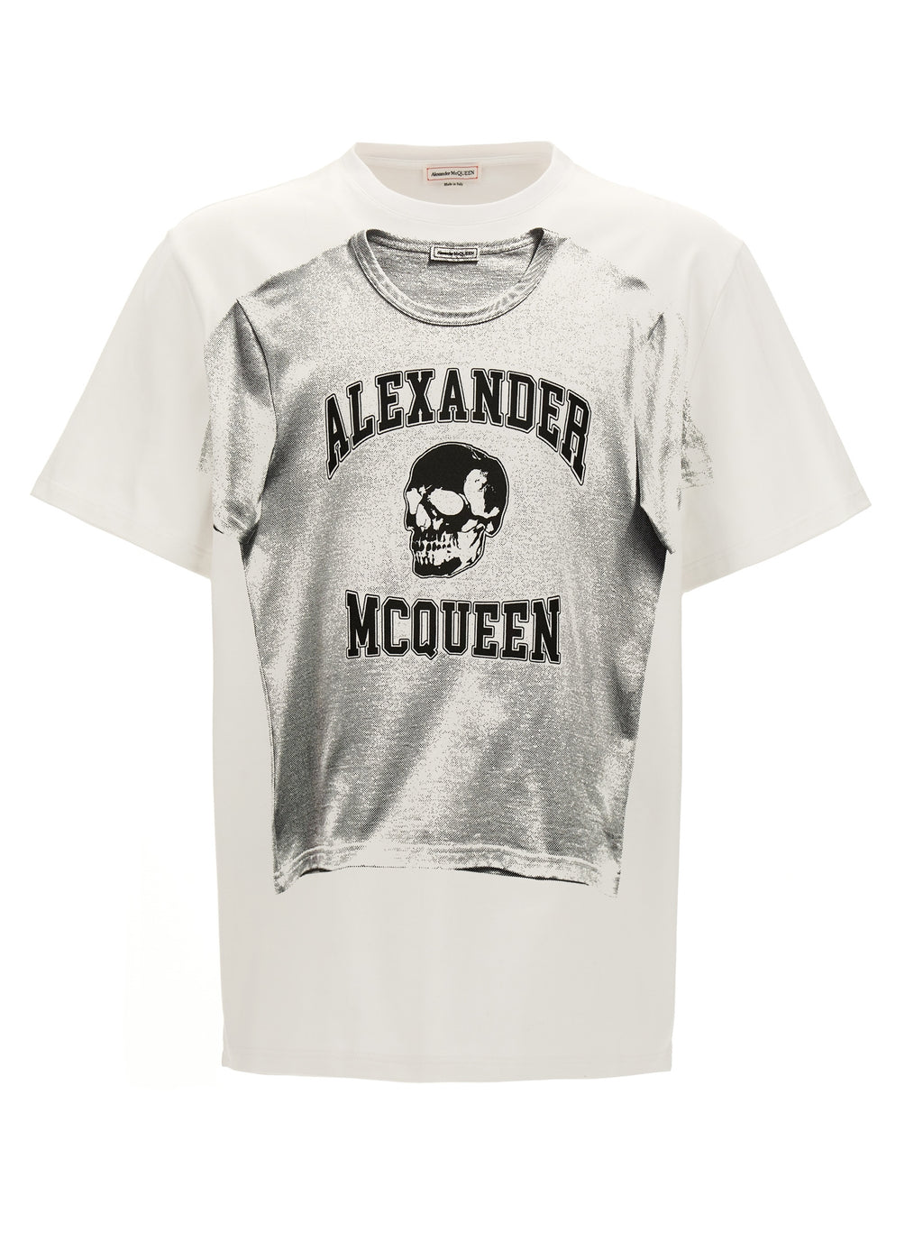 Alexander McQueen Bicolor Cotton T-Shirt