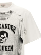 Alexander McQueen Bicolor Cotton T-Shirt