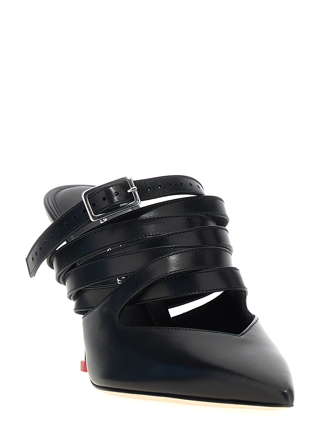 Alexander McQueen Black Cowhide High Heel Pumps