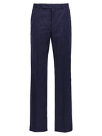 Givenchy Blue Wool Dress Pants