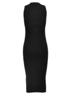 Alexander McQueen Black Viscose Midi Dress