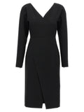 Fendi Black Viscose Midi Dress