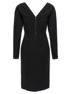 Fendi Black Viscose Midi Dress