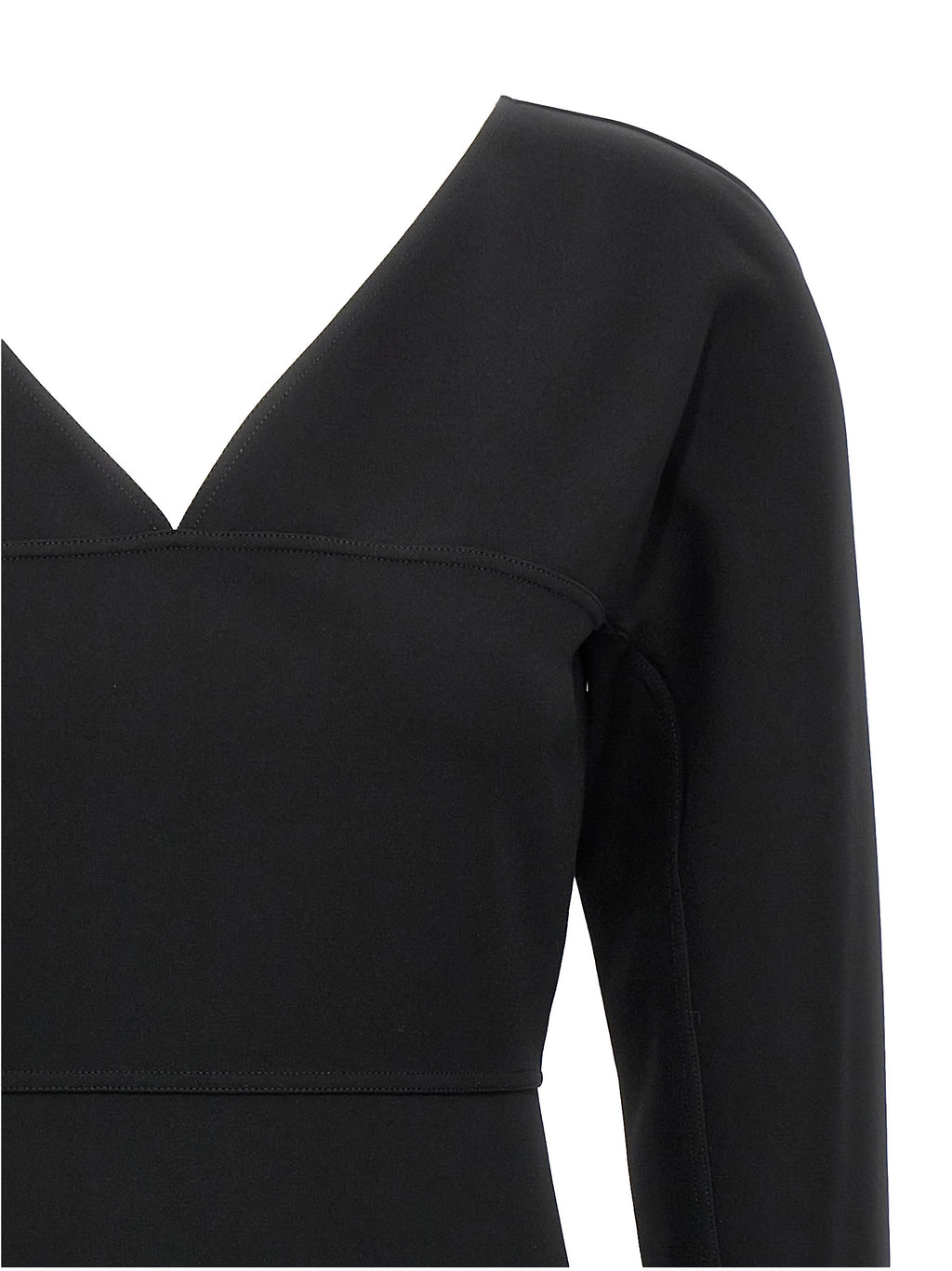 Fendi Black Viscose Midi Dress