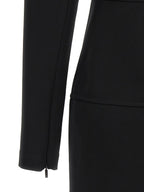 Fendi Black Viscose Midi Dress