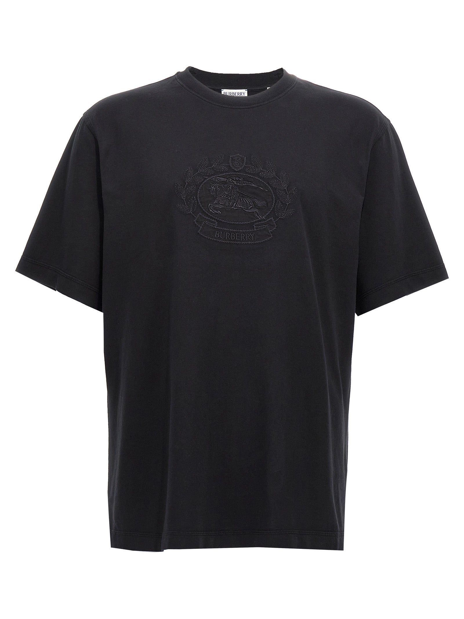 Burberry Black Cotton T-Shirt