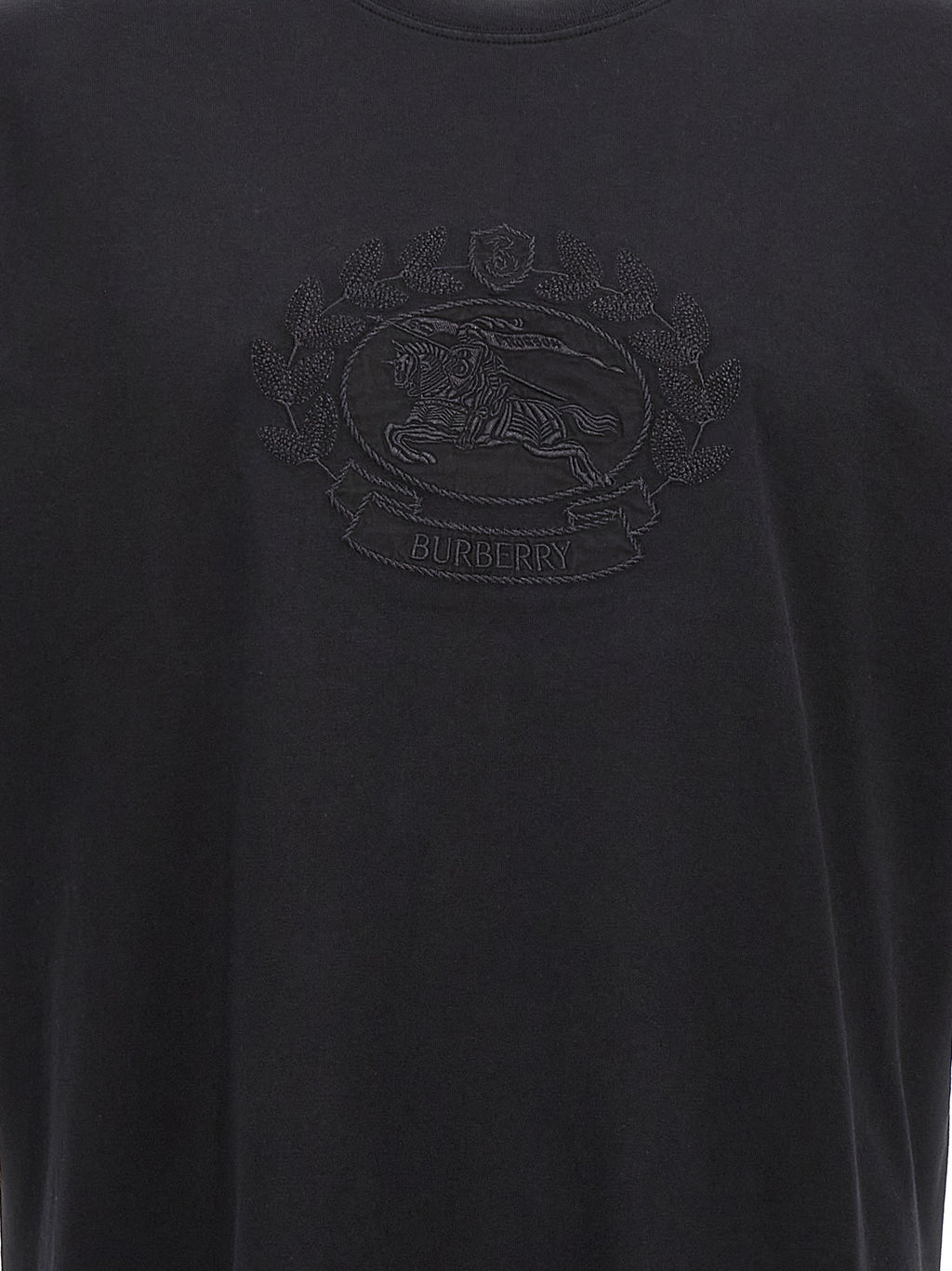 Burberry Black Cotton T-Shirt