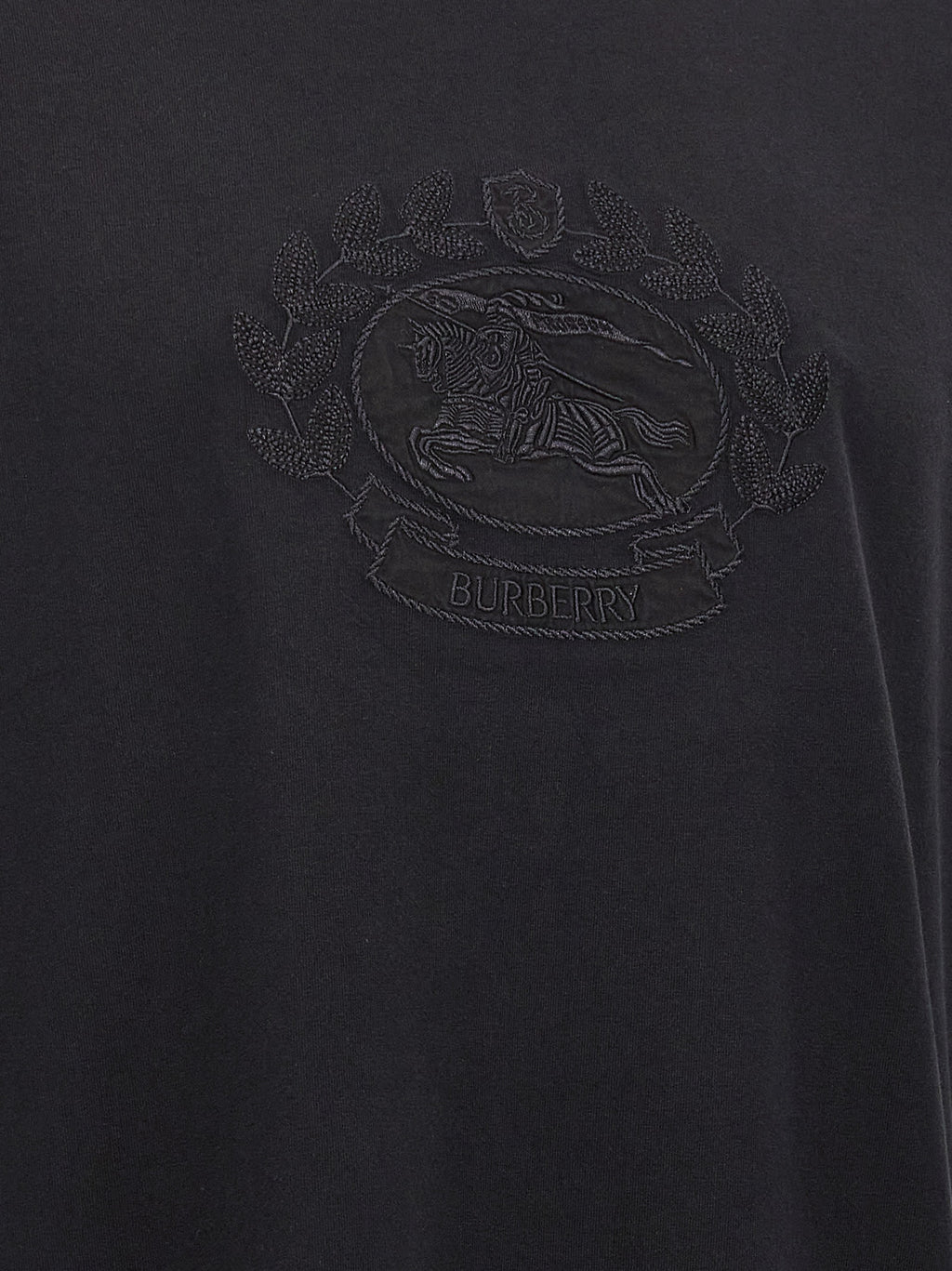 Burberry Black Cotton T-Shirt