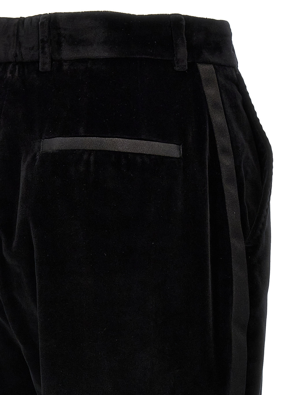 Dolce & Gabbana Black Cotton Dress Pants
